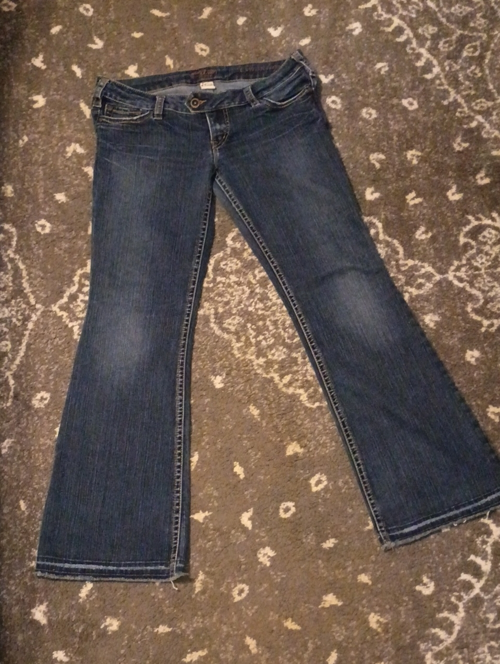 Vintage Silver Flare Jeans (Circa 2008)